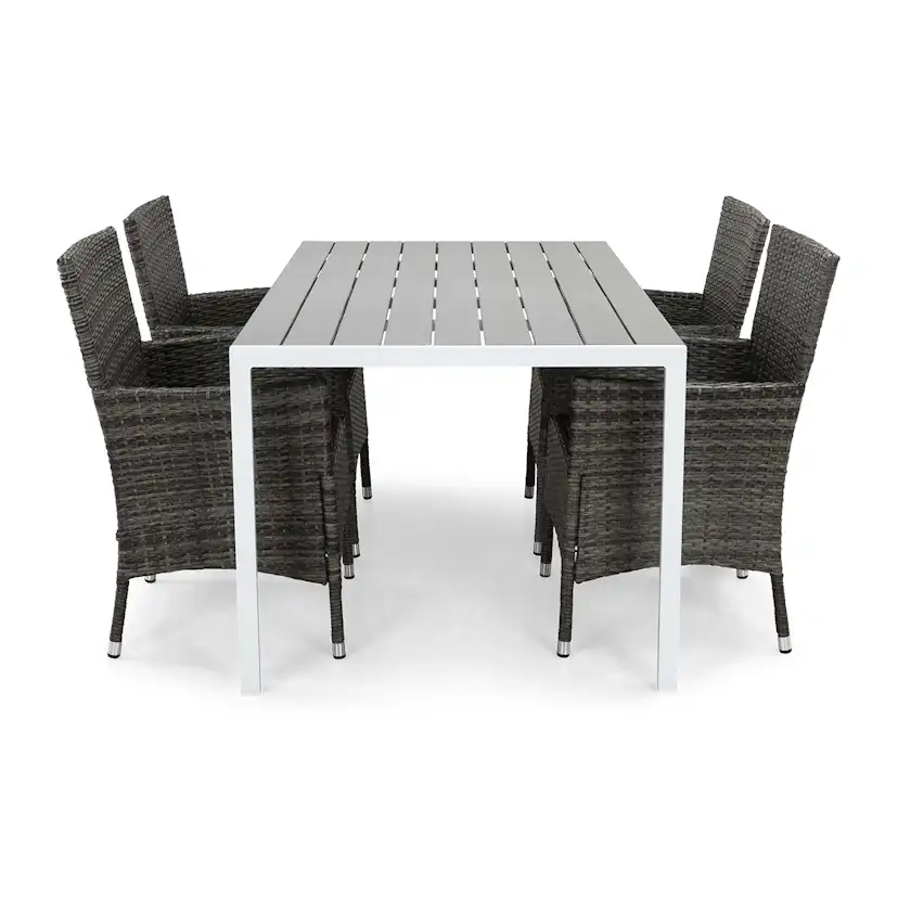 Trädgårdsgrupp Comfort Garden Tunis Matgrupp Utomhus 150 + 4 Thor Fåtölj