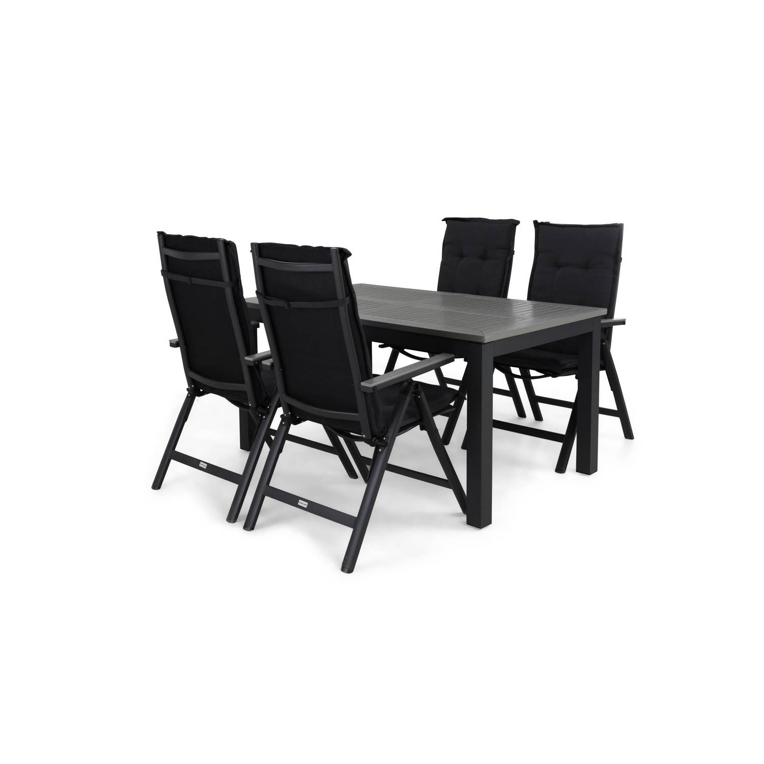 Matgrupp Comfort Garden Monaco Matgrupp Utomhus 152-210x90 med 4 Maggie Positionsstol m Dyna