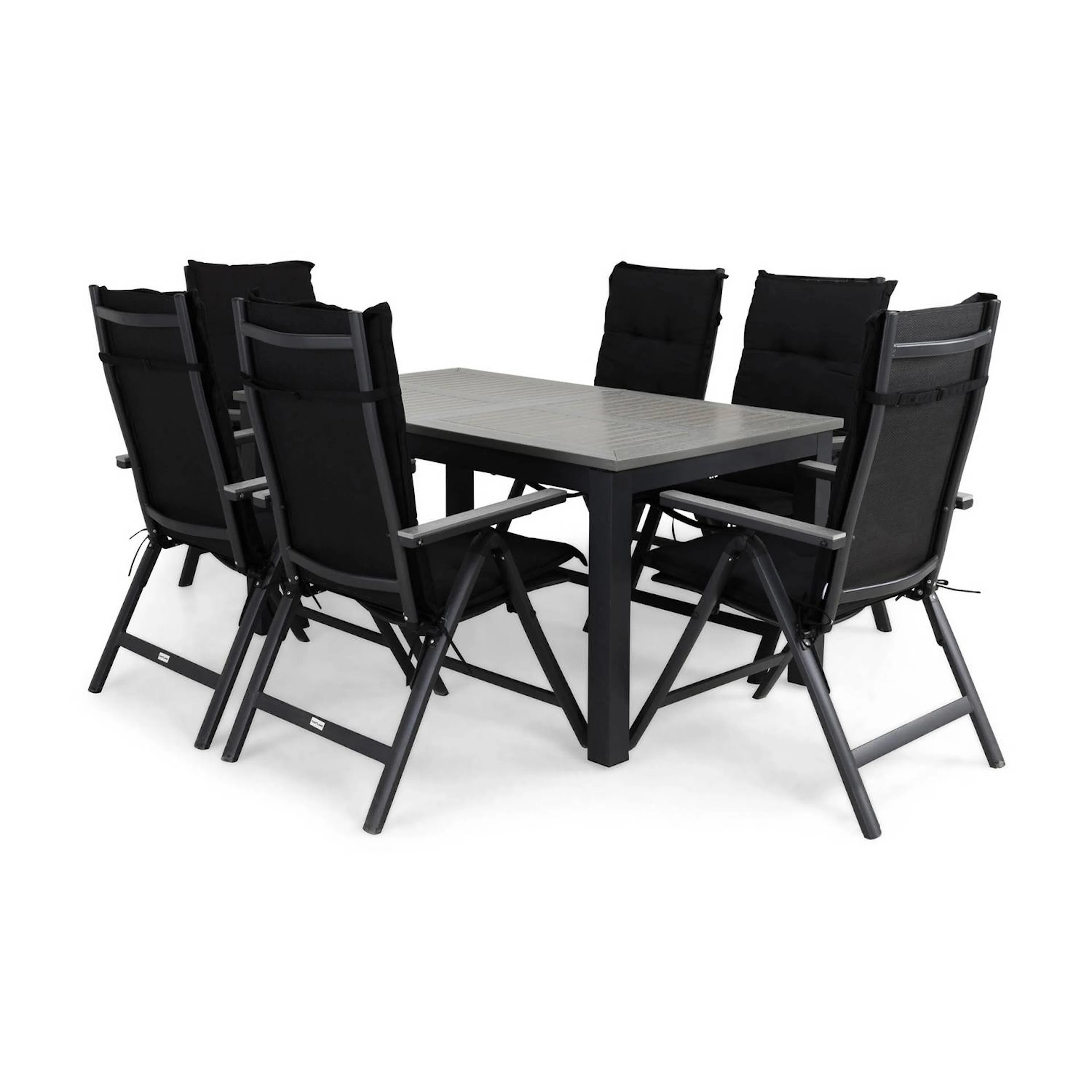 Matgrupp Comfort Garden Monaco Matgrupp Utomhus 152-210x90med 6 Monaco Light Positionsstol Dyna