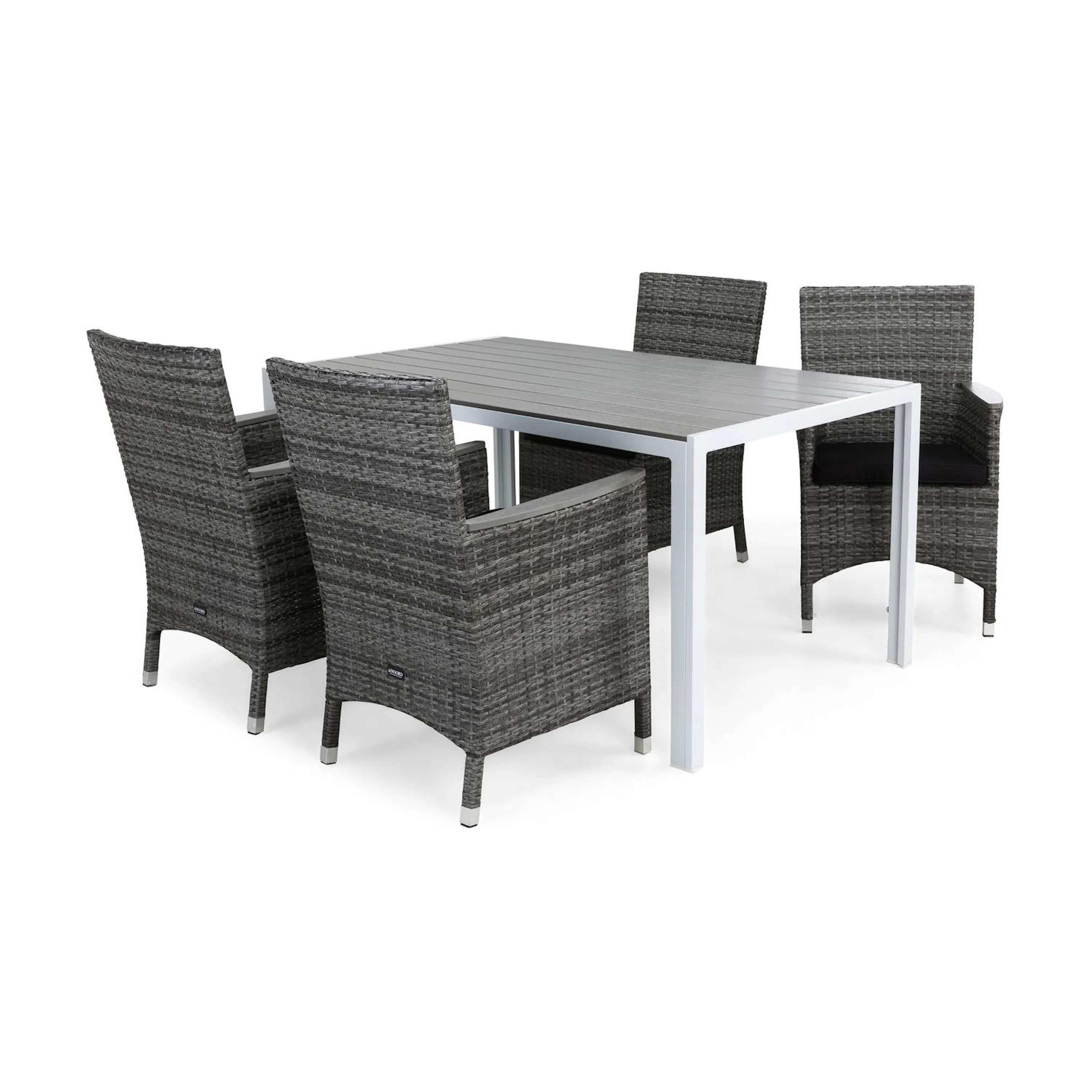 Matgrupp Comfort Garden Tunis Matgrupp Utomhus 150 med 4 Thor Fåtölj Lyx m Armstöd m Dyna