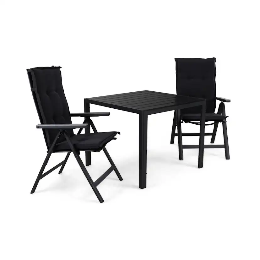 Matgrupp Comfort Garden Tunis Matgrupp Utomhus 90 med 2 Monaco Positionsstol m Dyna