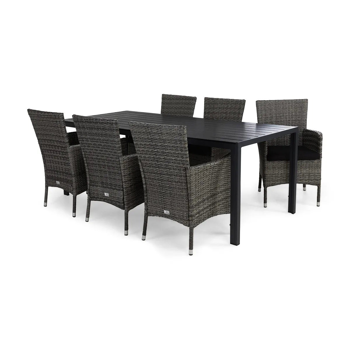 Trädgårdsgrupp Comfort Garden Tunis Matgrupp Utomhus 205x90 + 6 Thor Fåtölj m Dyna