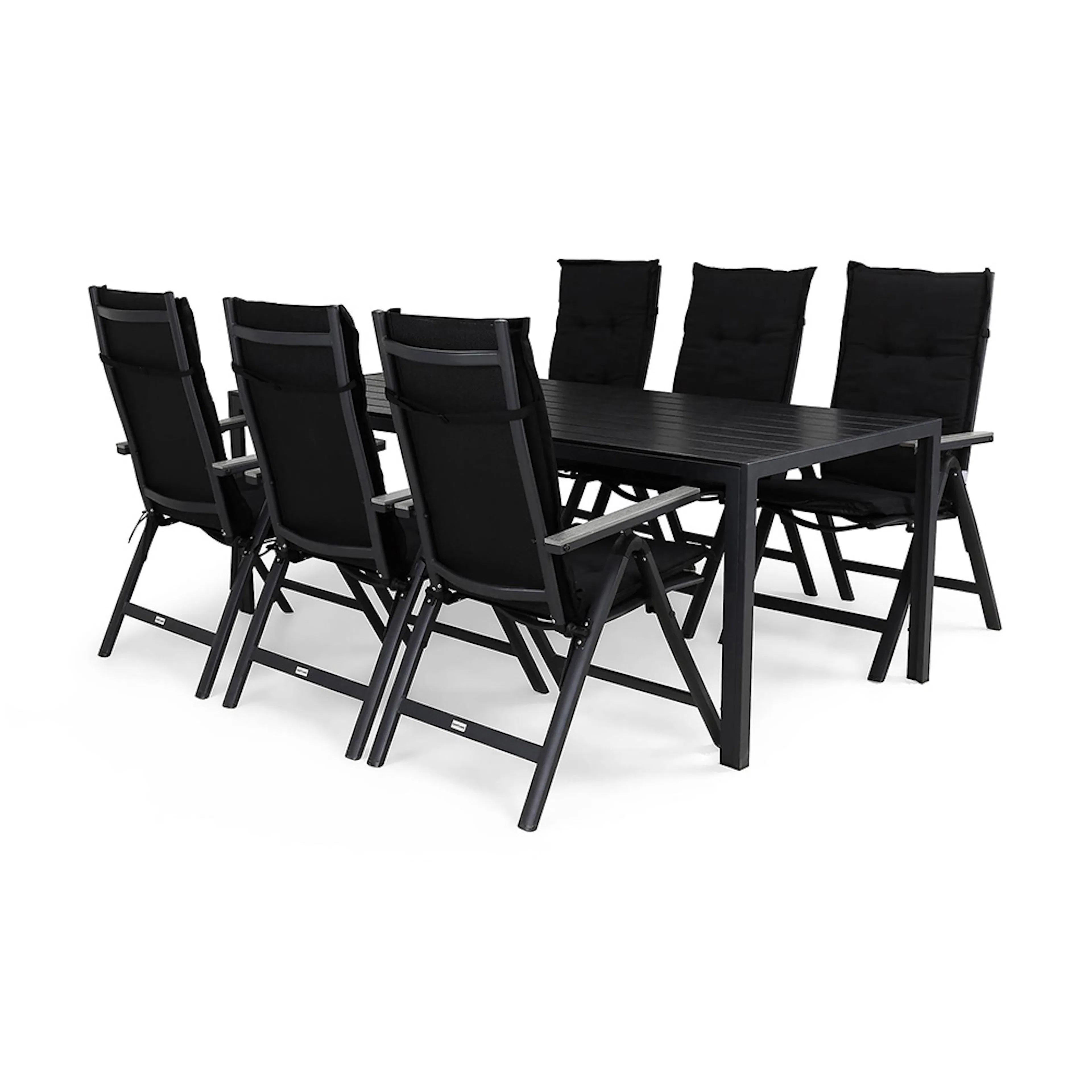 Matgrupp Comfort Garden Tunis med 6 Monaco Light Positionsstolar