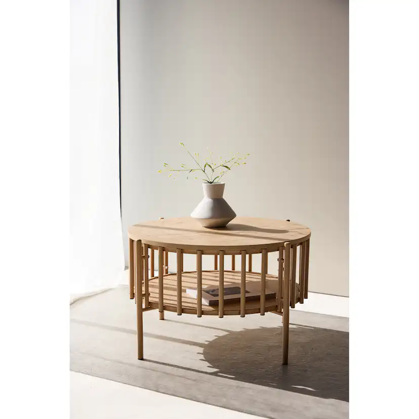 Soffbord Venture Home Rubbo Ø80x50 cm med Förvaring