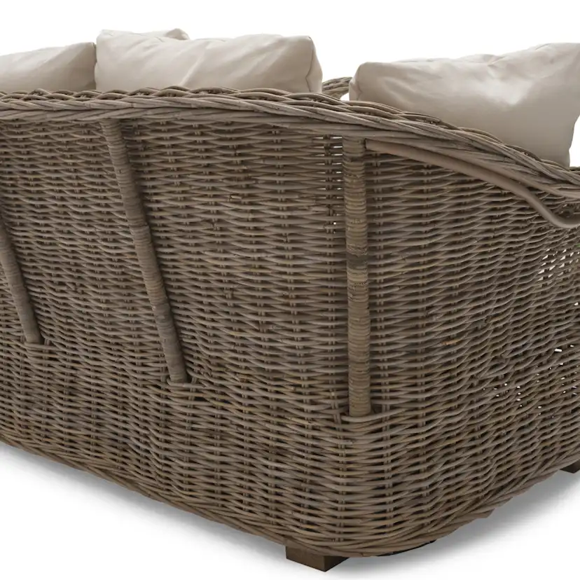 Loungesoffa Utomhus Hillerstorp Edsklinta 2-sits i Naturrotting med Dynor