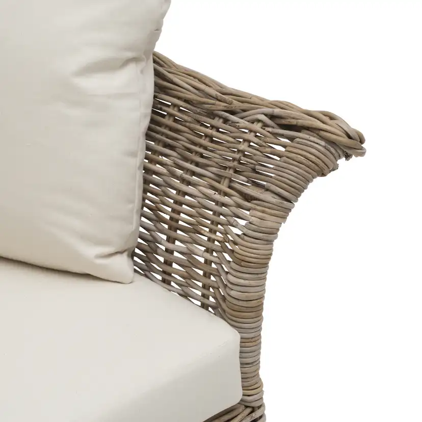 Loungesoffa Utomhus Hillerstorp Edsklinta 2-sits i Naturrotting med Dynor