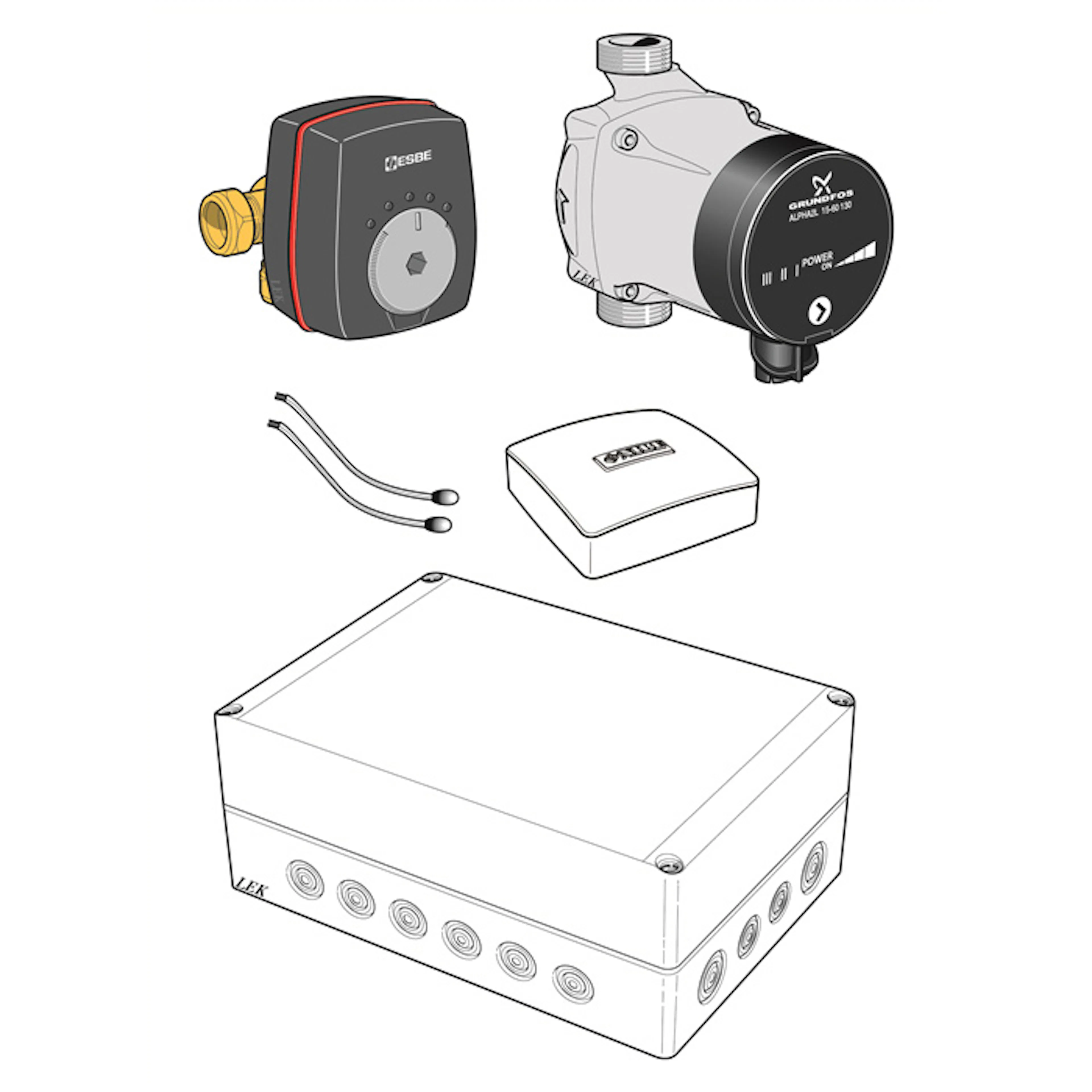Shuntgrupp Nibe ECS 40
