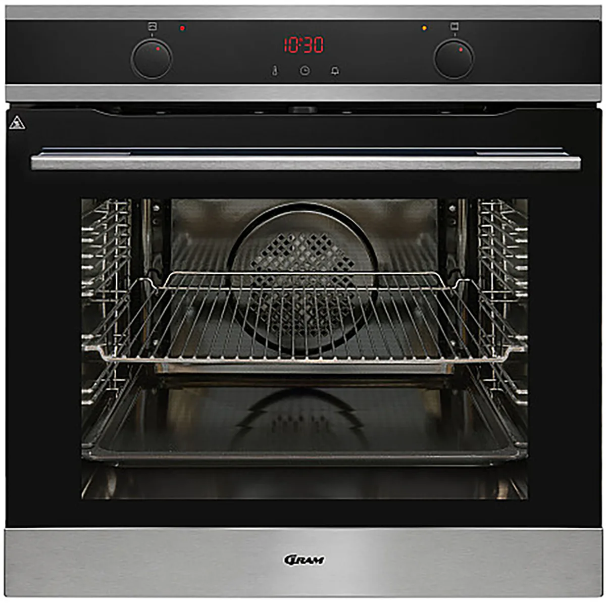 Inbyggnadsugn Gram IOP 18643-90 X Rostfri med Pyrolytisk Rengöring