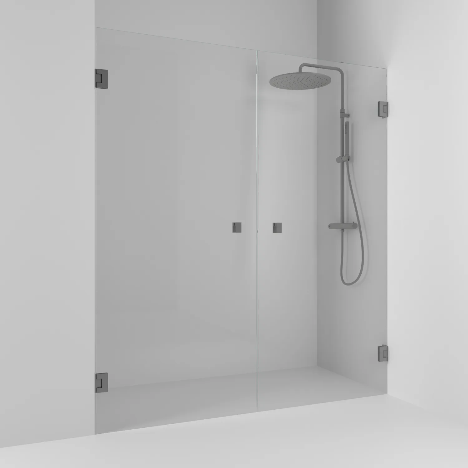 Duschdörr Svedbergs 180° Rak Dubbel