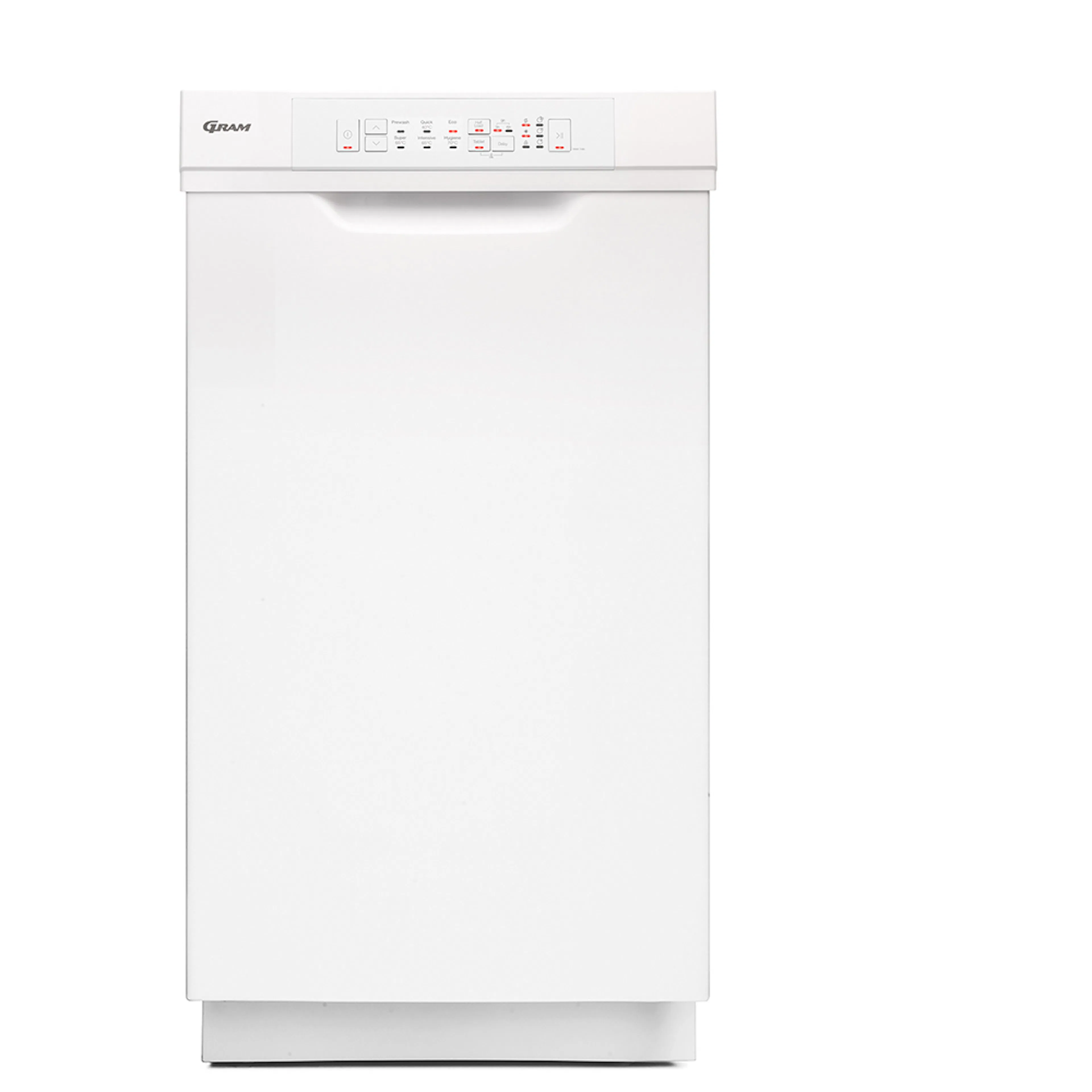 Underbyggd Diskmaskin GRAM OM 411090 T/1 Vit med Plats för 10 Kuvert