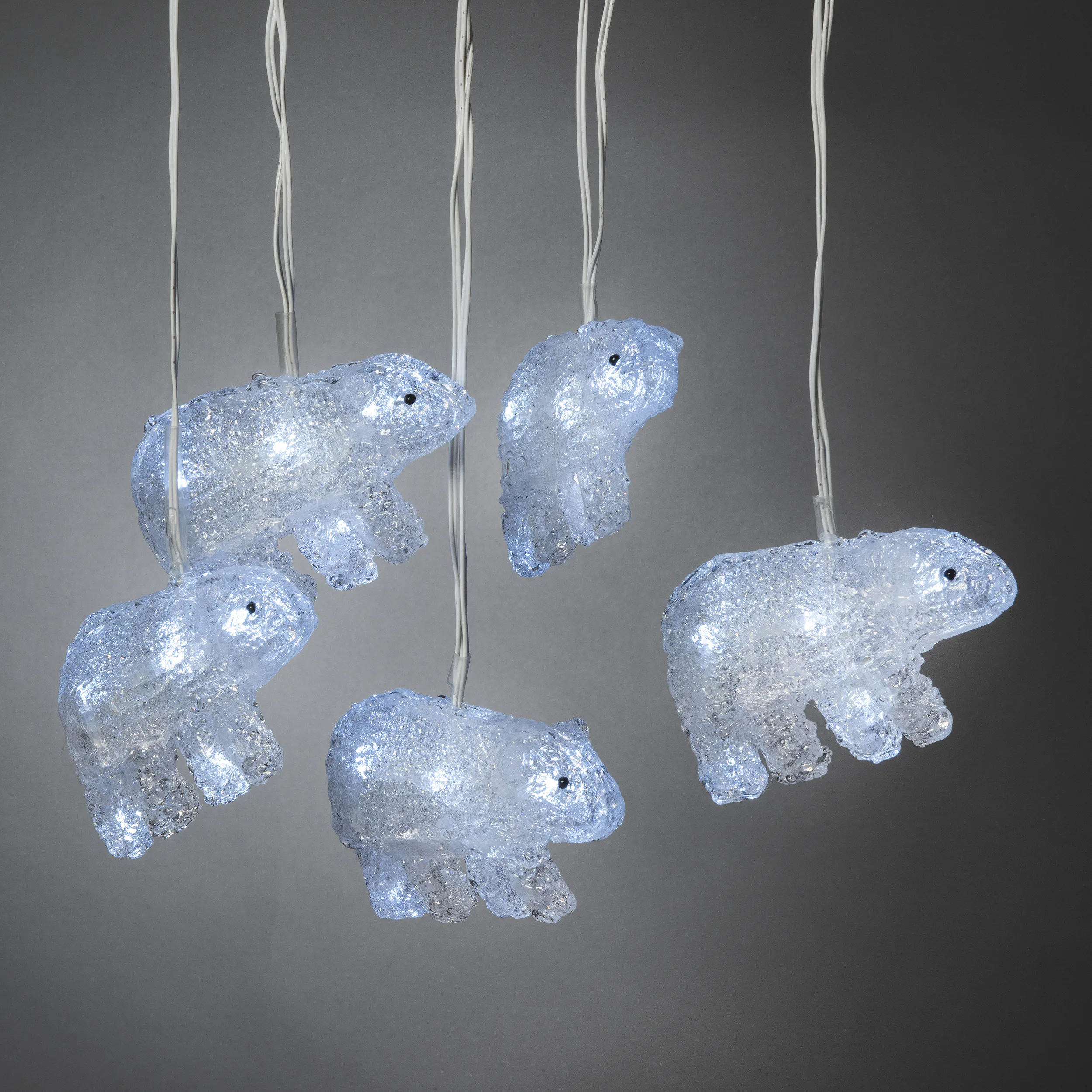 Dekorationsbelysning Gnosjö Konstsmide Hängande Isbjörnar 5 st