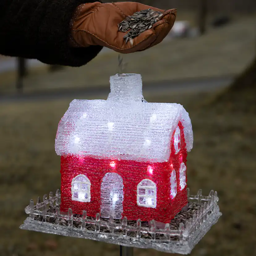 Dekorationsbelysning Gnosjö Konstsmide Fågelbord Akryl 32L LED