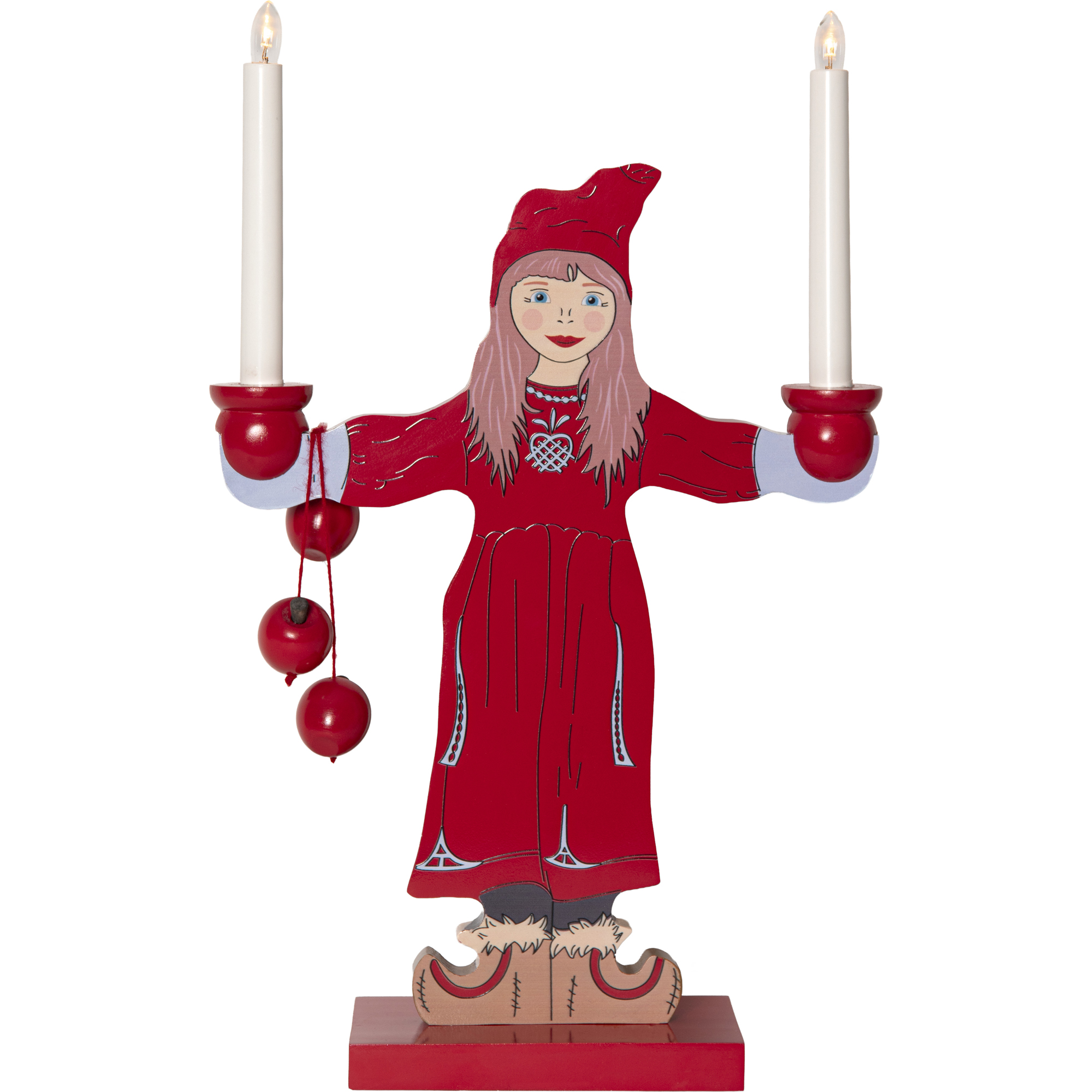 Adventsljusstake Star Trading Sundborn Flicka 2 Ljus