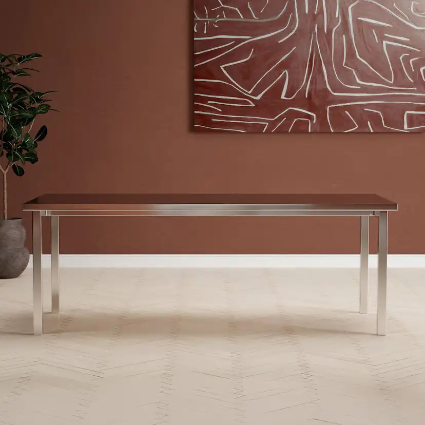 Matbord Venture Home Cilo Rostfritt Stål 210 cm