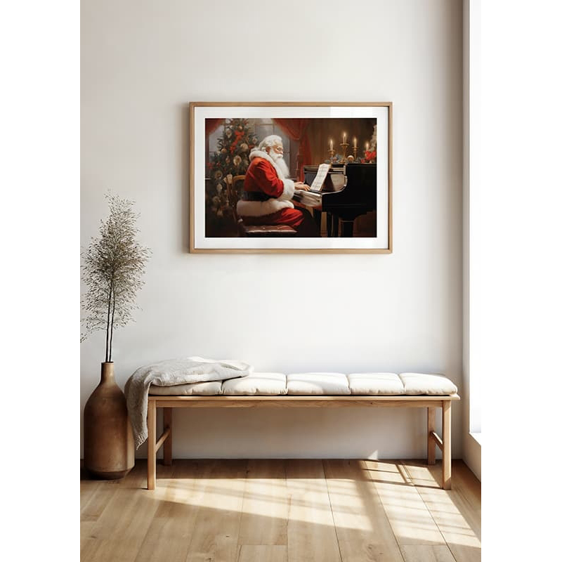 Poster Gallerix Santa On The Piano
