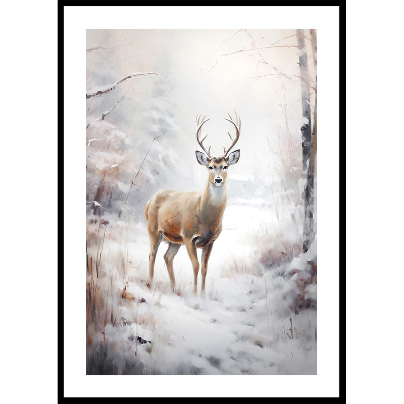 Poster Gallerix Roe Deer In Winter No2