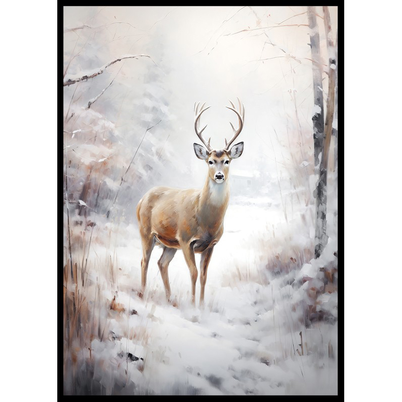 Poster Gallerix Roe Deer In Winter No2