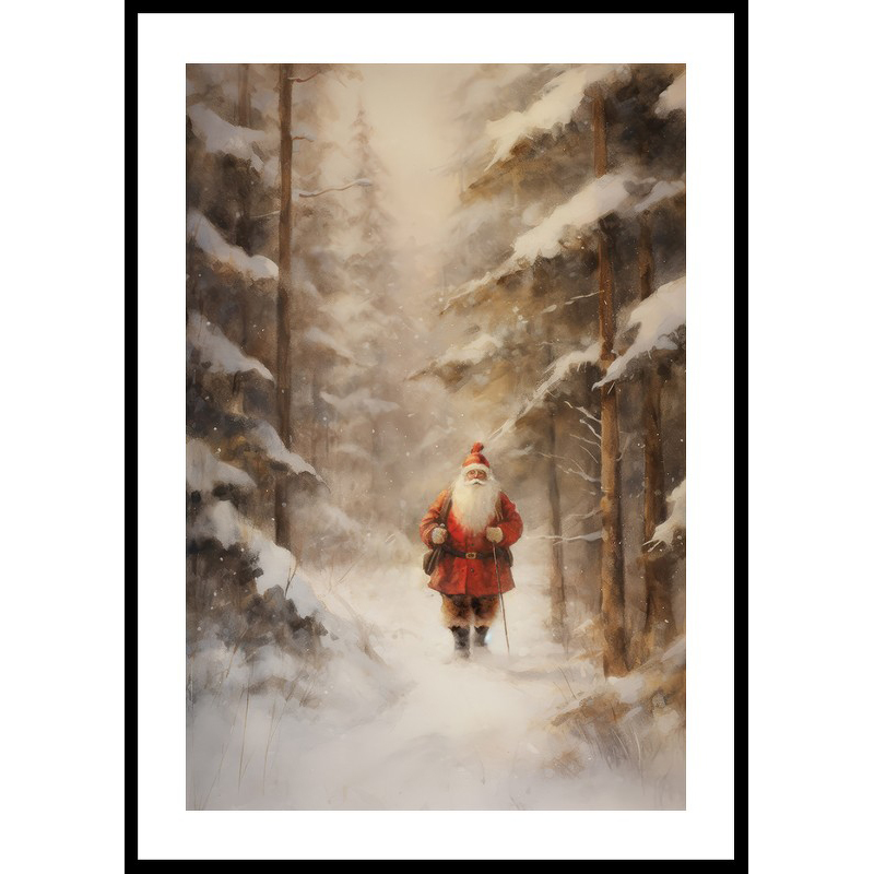 Poster Gallerix Santa Claus Winter Walk