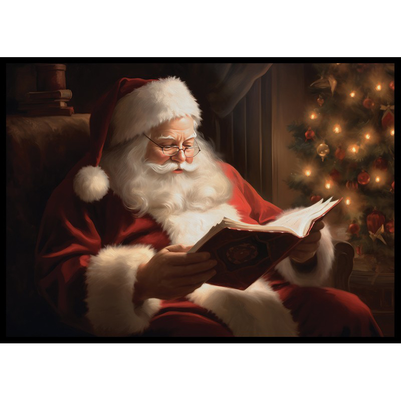 Poster Gallerix Santa Claus Reading No2