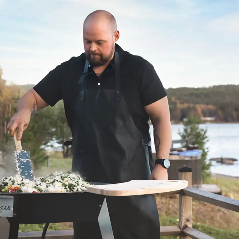 Stekhäll Hörnells Outdoor 75 Set med Gasolbrännare & Sidobord