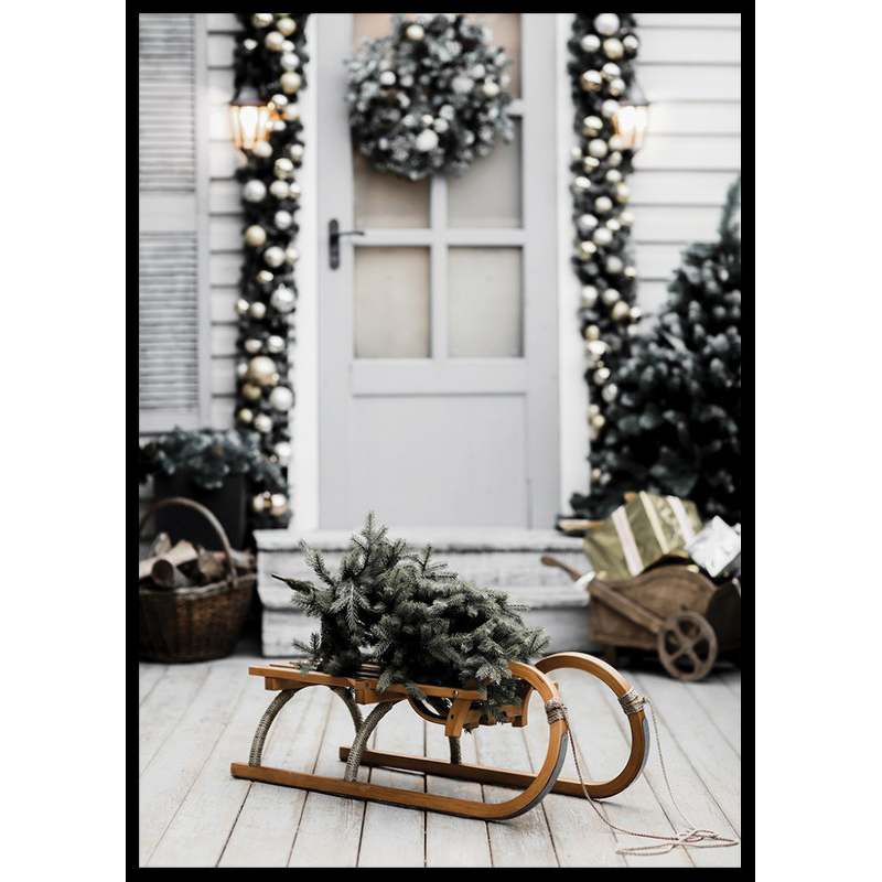 Poster Gallerix Spruce And Sleigh