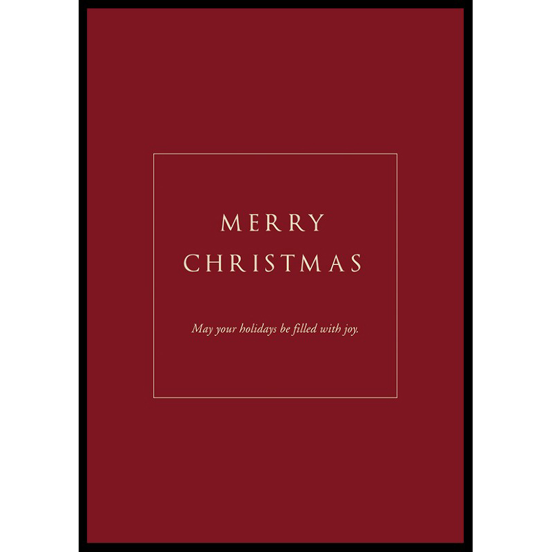 Poster Gallerix Merry Christmas Joy R&W