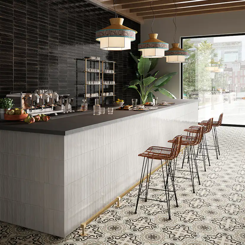 Klinker Lhådös Monza Black 6x24 cm