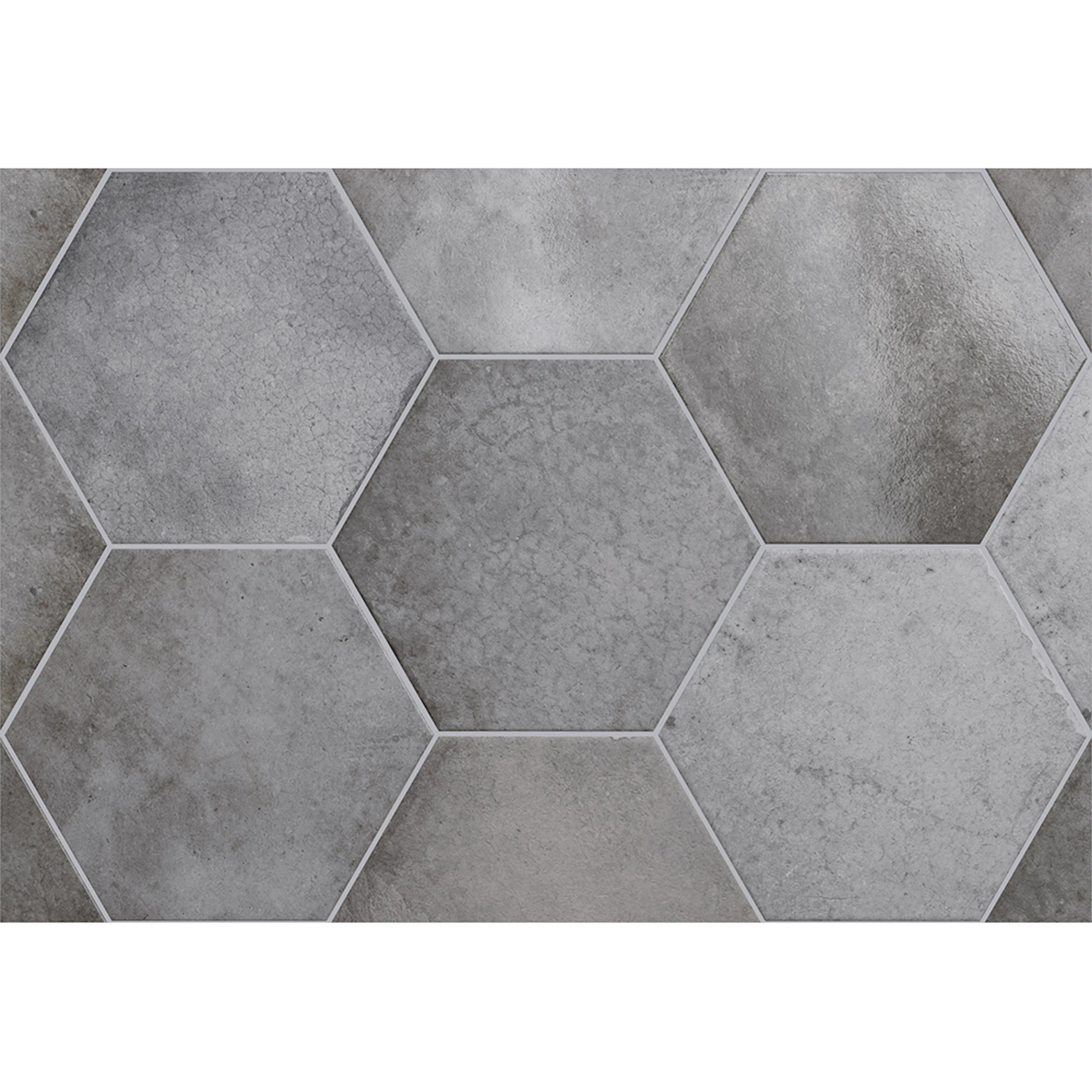 Klinker Lhådös Story grey shadow hexagon 17,5x20 cm