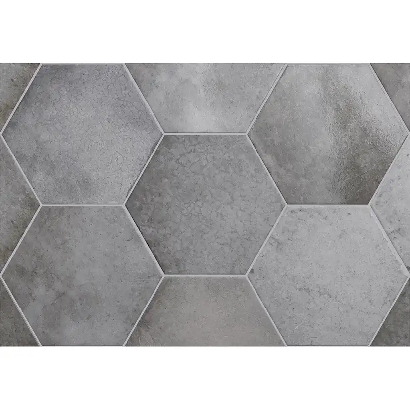 Klinker Lhådös Story grey shadow hexagon 17,5x20 cm