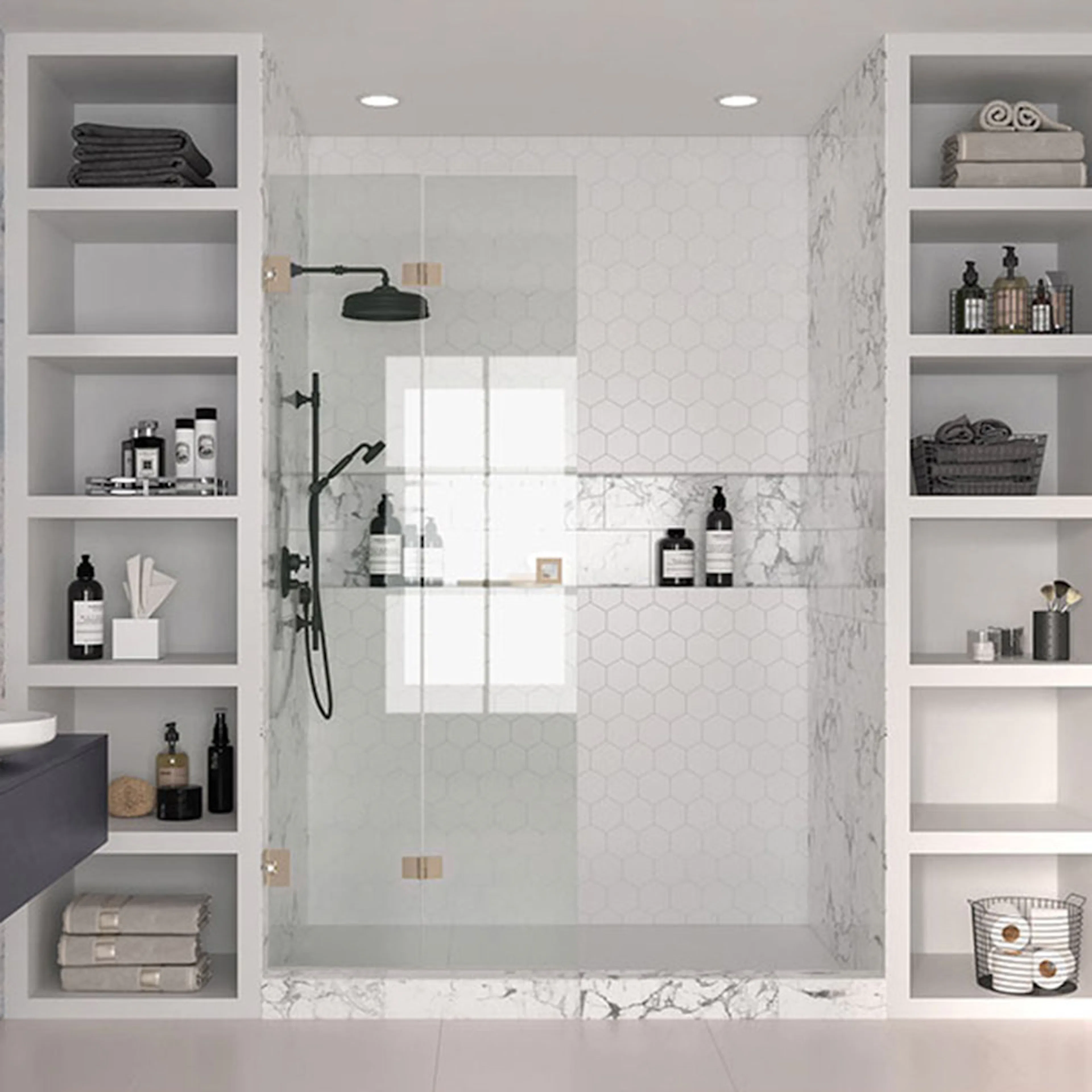 Duschdörr Hietakari Vetro 513 Vikbar