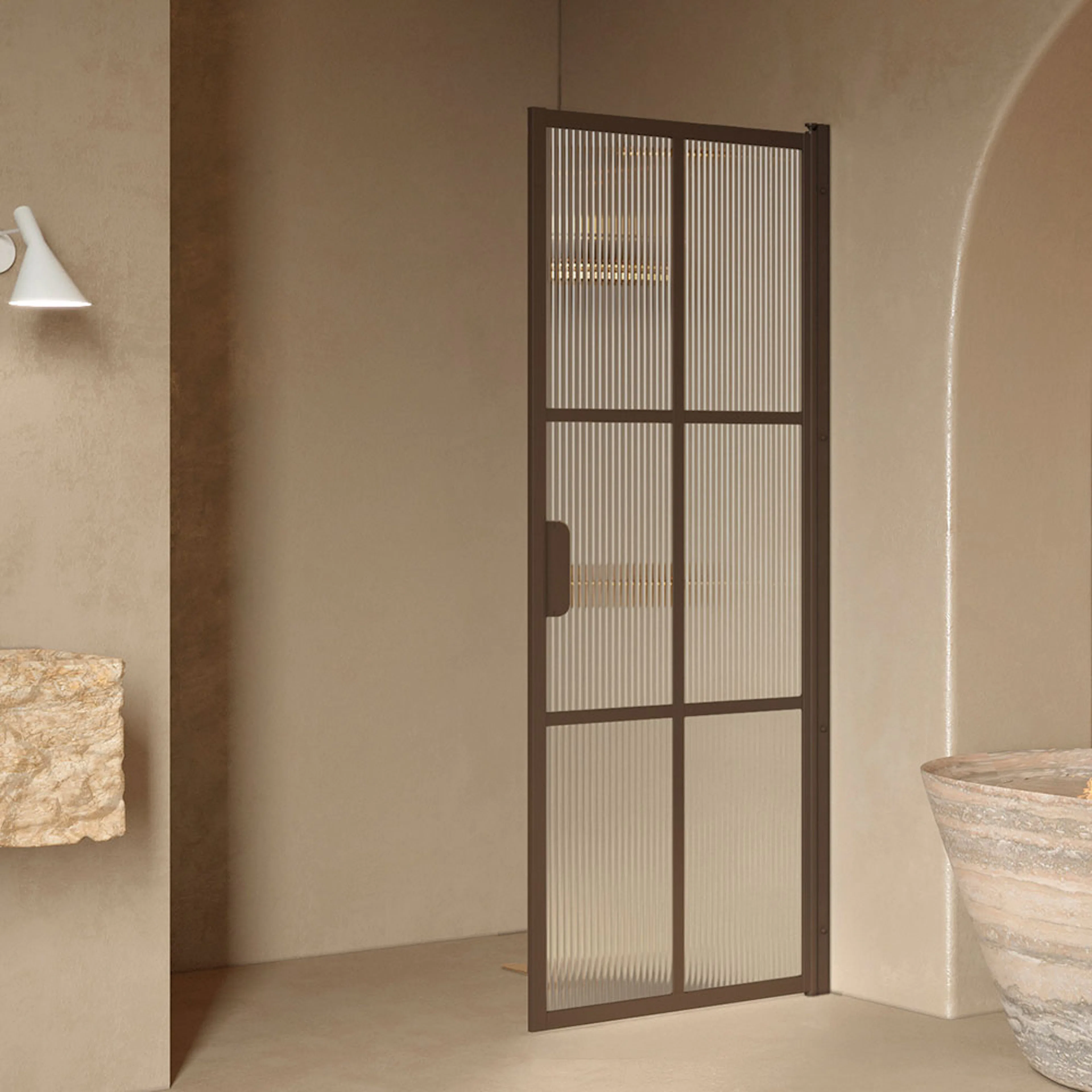 Duschdörr Hietakari Bläk 738 Paris Vändbar