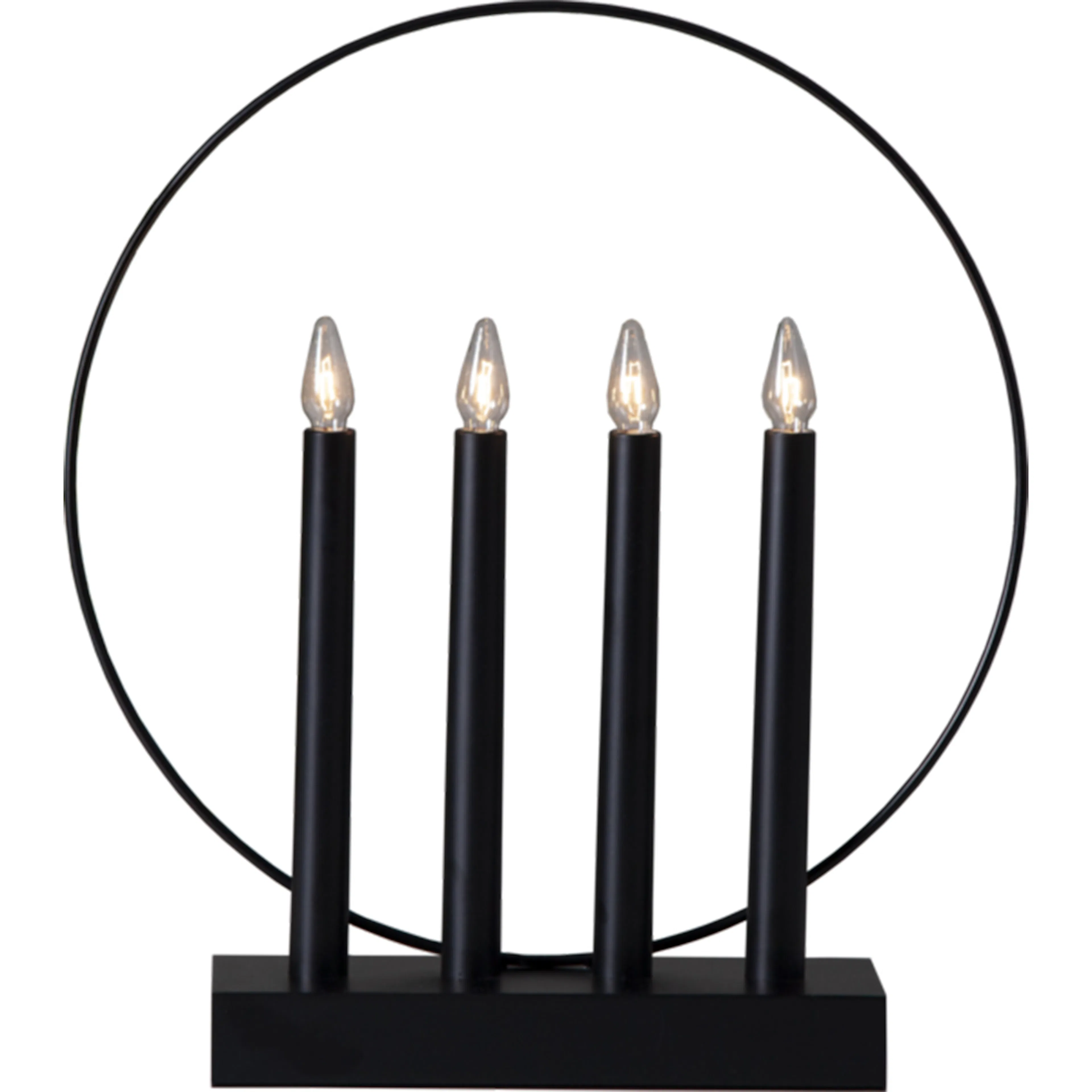 Adventsljusstake Star Trading Glossy Svart