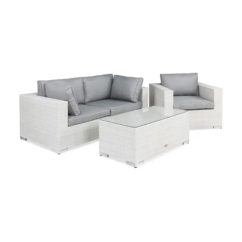 Loungegrupp Comfort Garden Bahamas Soffa 3-sits med Utebord Utomhus