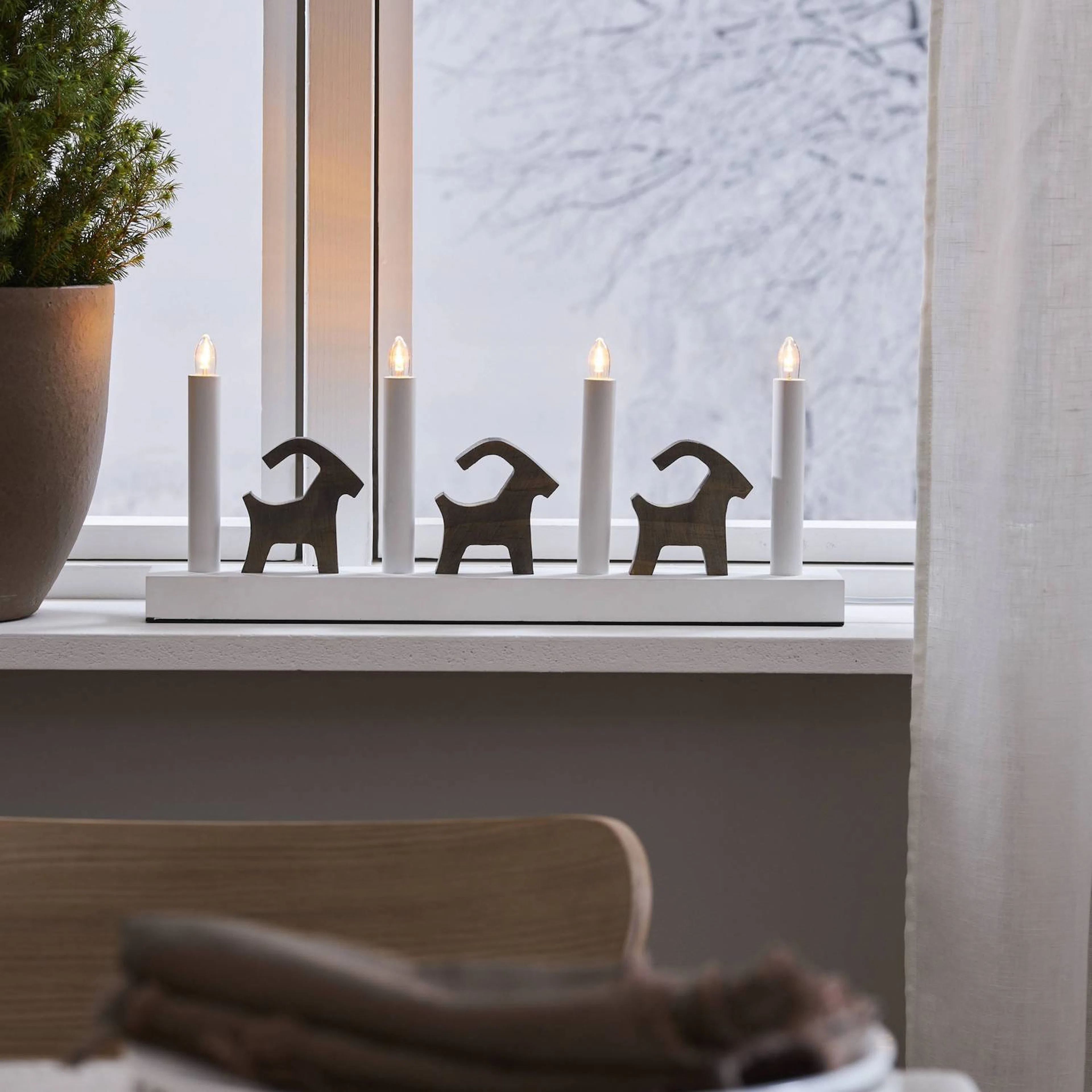 Adventsljusstake Star Trading Bruse 4 Ljus