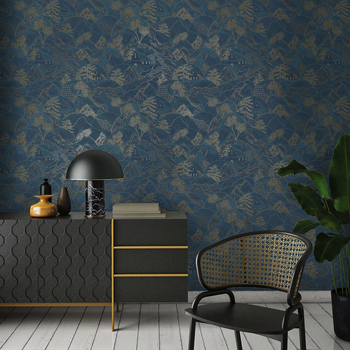 Tapet Holden Alchemy Teshio Navy 65880