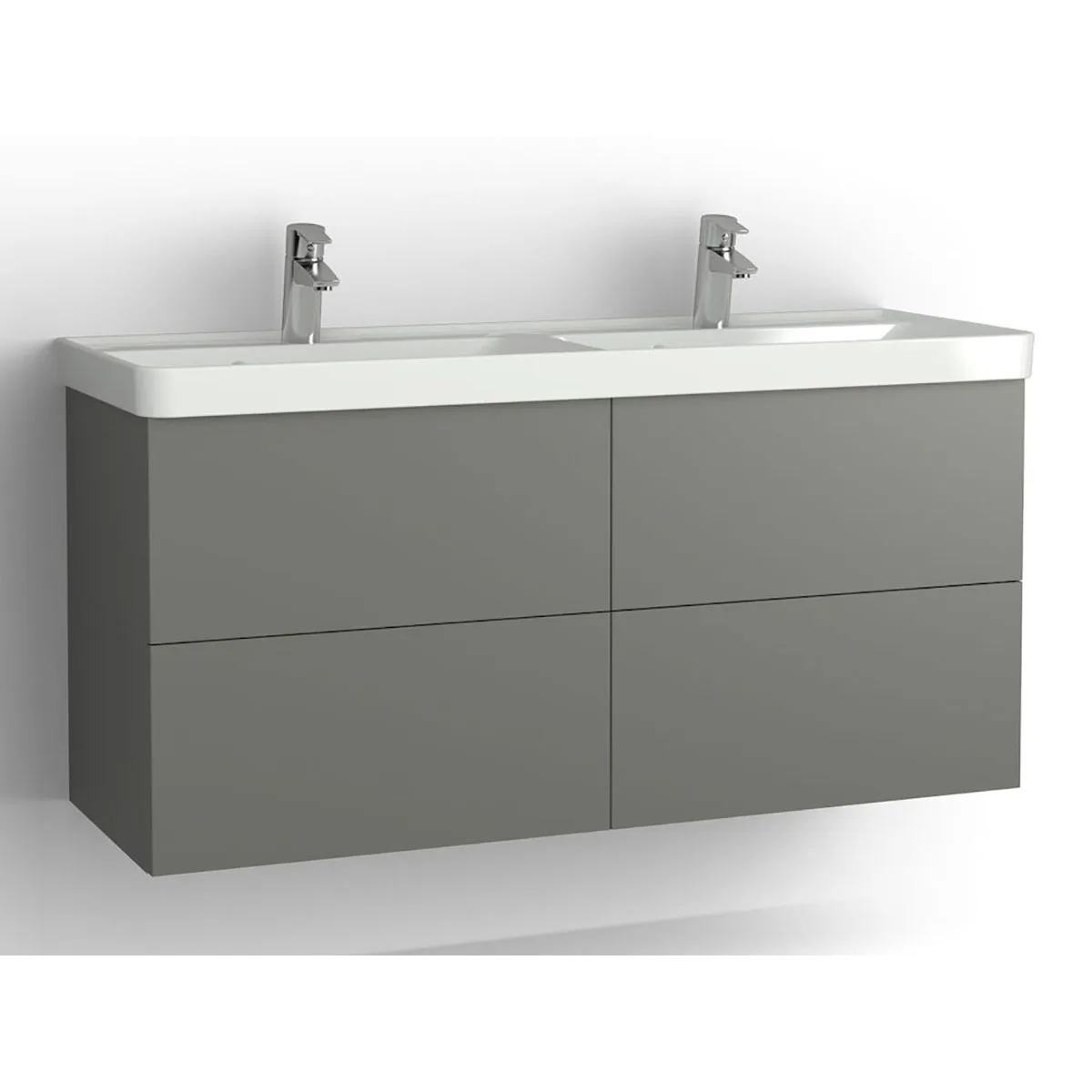 Tvättställsskåp Vedum Mezzo 1200 Dubbel med 4 Lådor