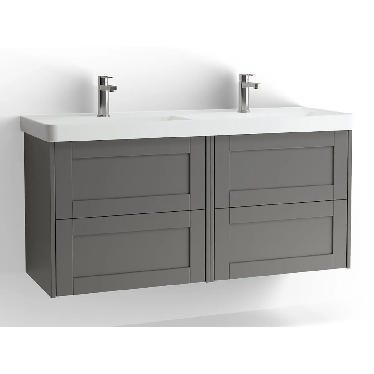 Tvättställsskåp Vedum Mezzo Frame 1200 Dubbel med 4 Lådor