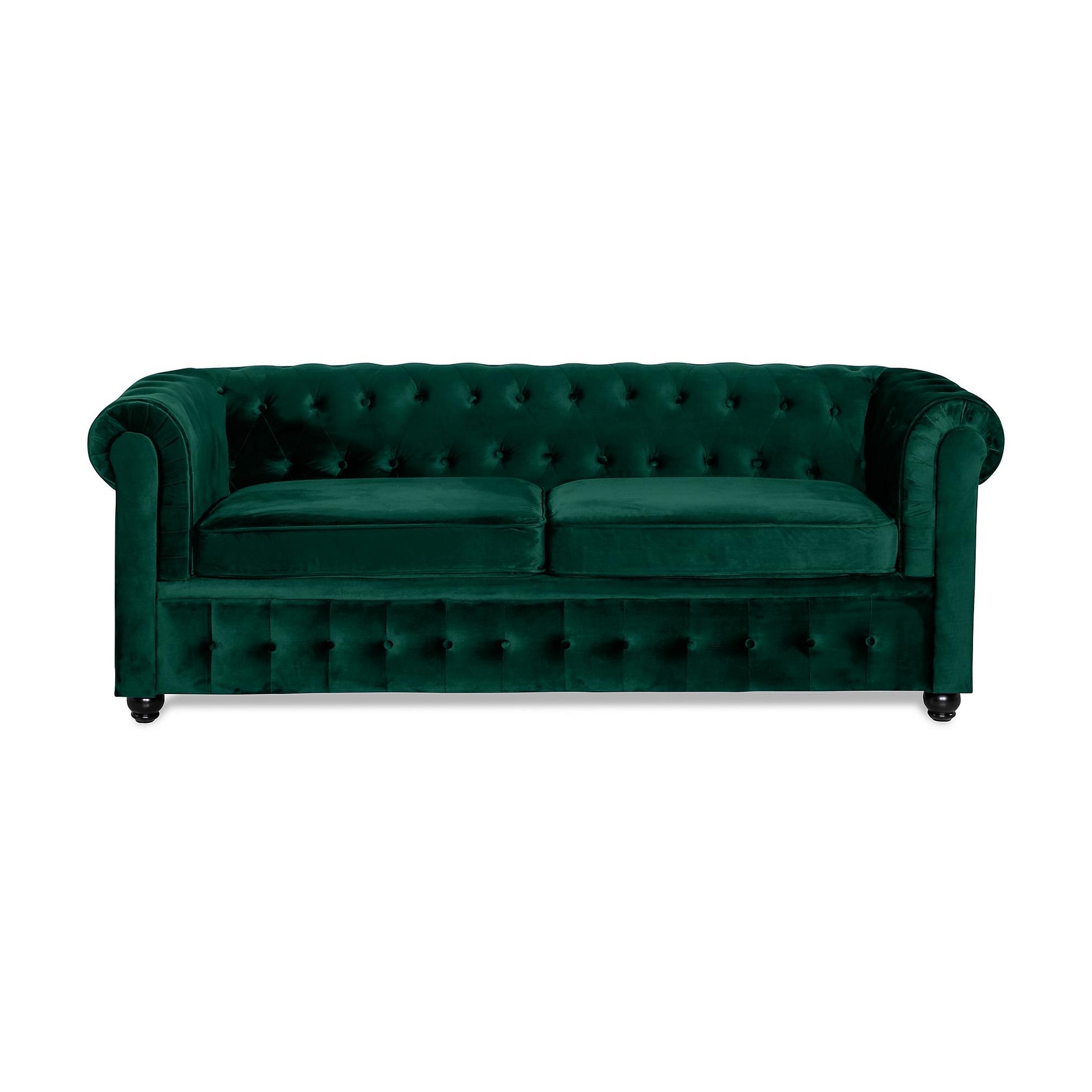 Bäddsoffa Manor House Chesterfield Lyx 3-sits Sammet