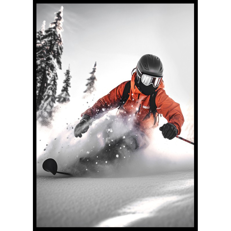 Poster Gallerix Skier Off Pist