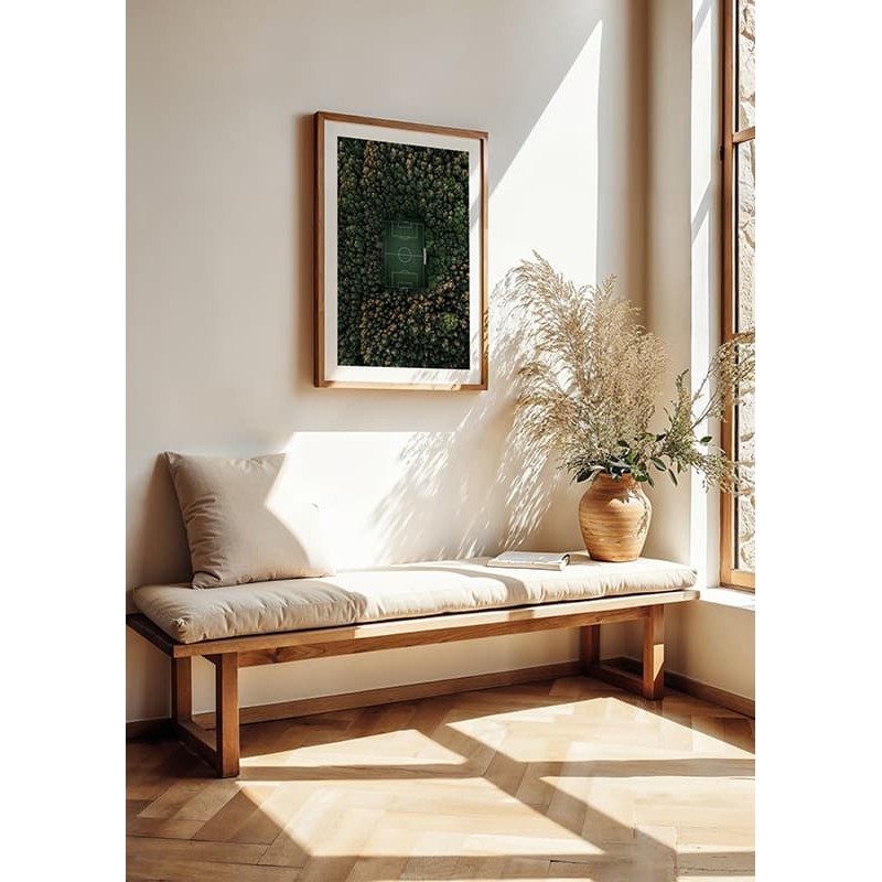 Poster Gallerix Soccer Field Drone View