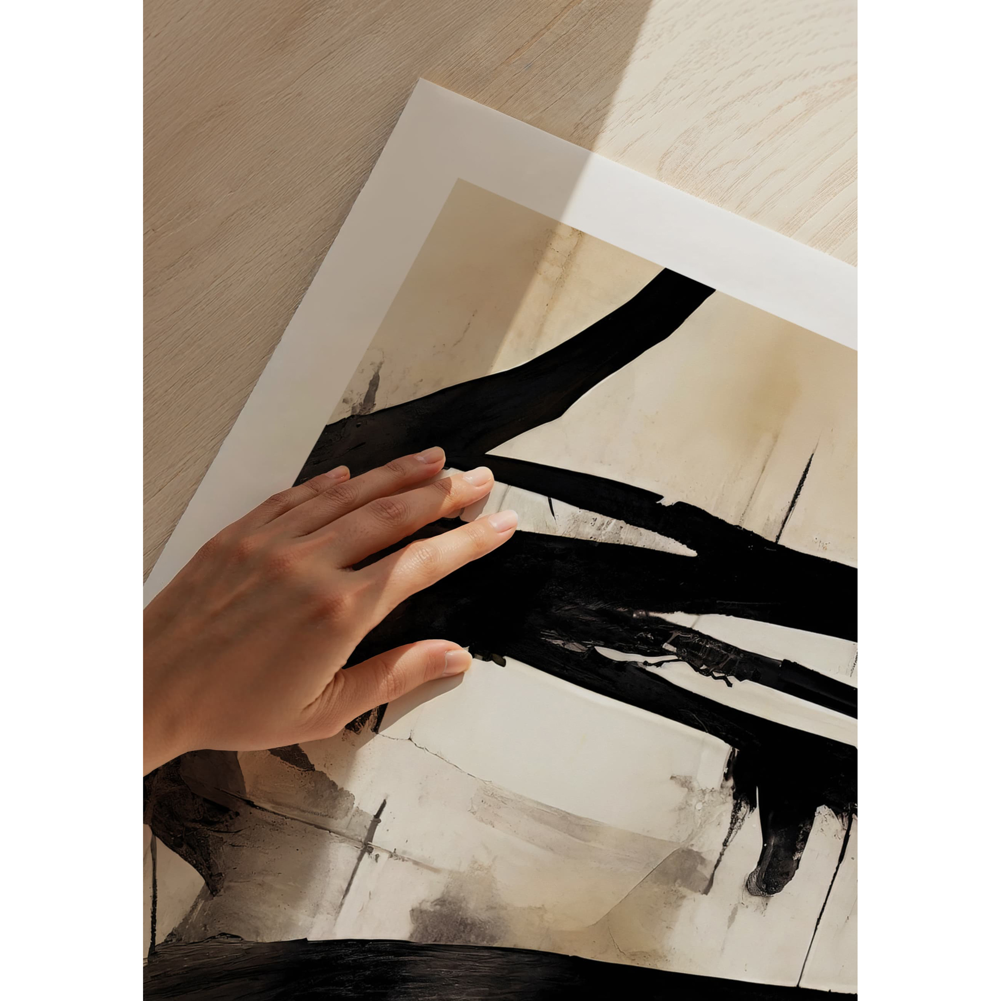 Poster Gallerix Abstract Flowing Paint No2