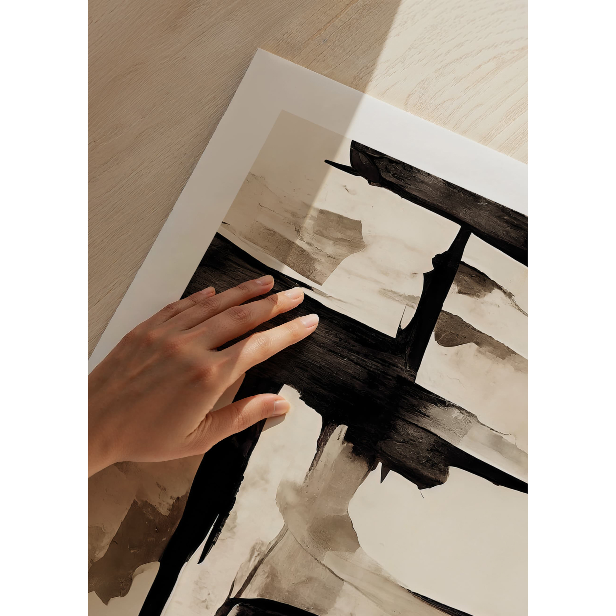 Poster Gallerix Abstract Flowing Paint No1