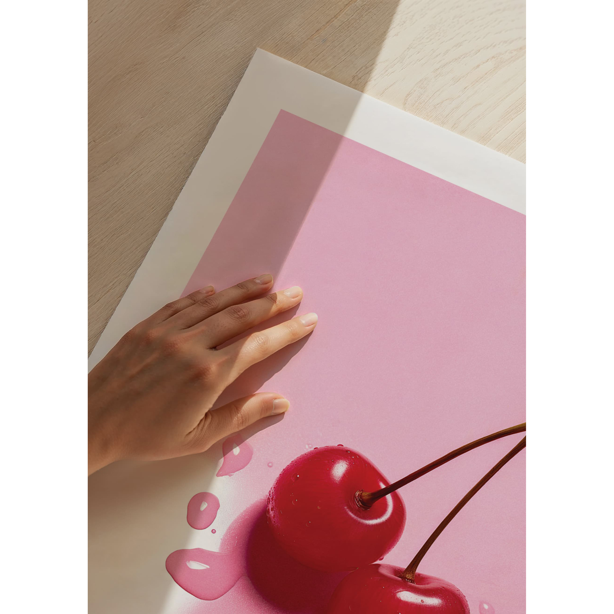 Poster Gallerix Cocktail Berries In Pink