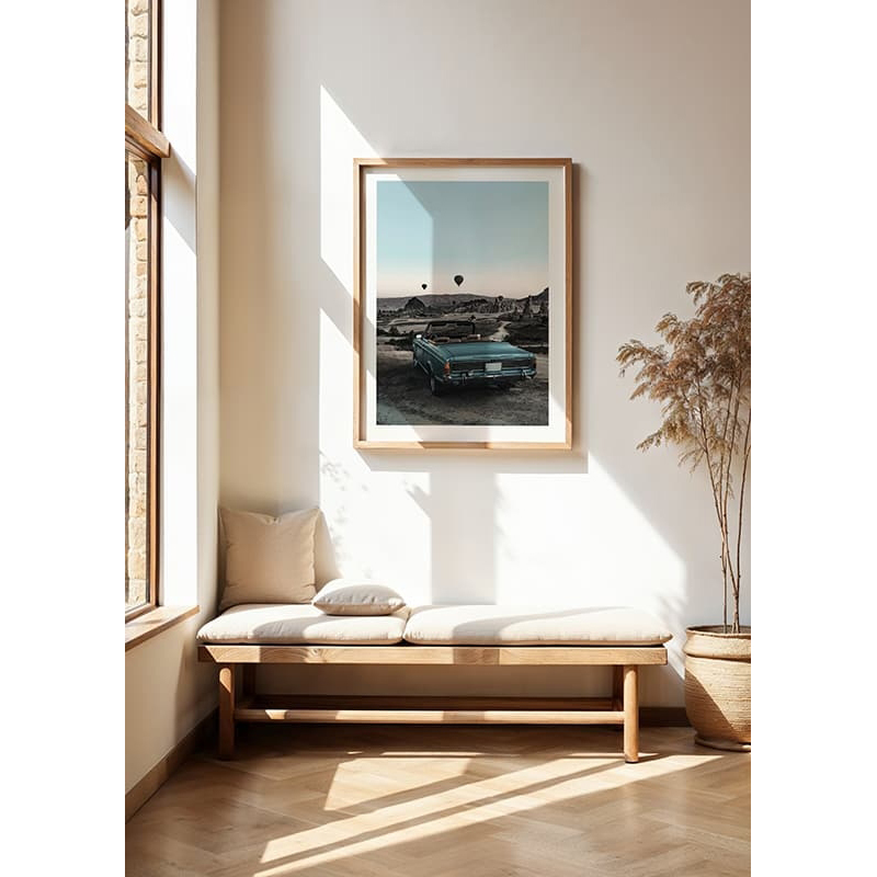 Poster Gallerix Vintage Car Lookout Point