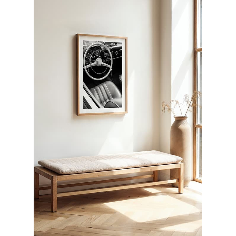 Poster Gallerix Vintage Car Seat B&W