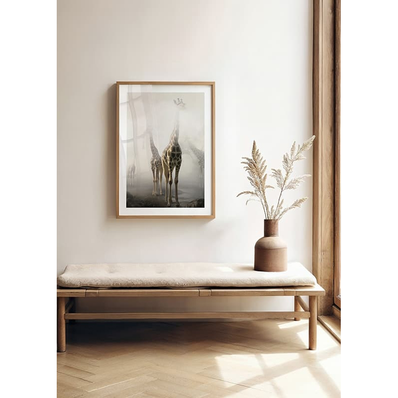 Poster Gallerix Giraffes Sky High