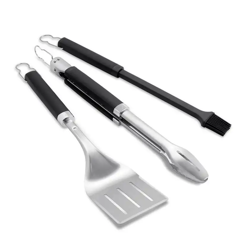 Redskapsset Weber Precision 3-delar: Grillspade, Tång & Pensel