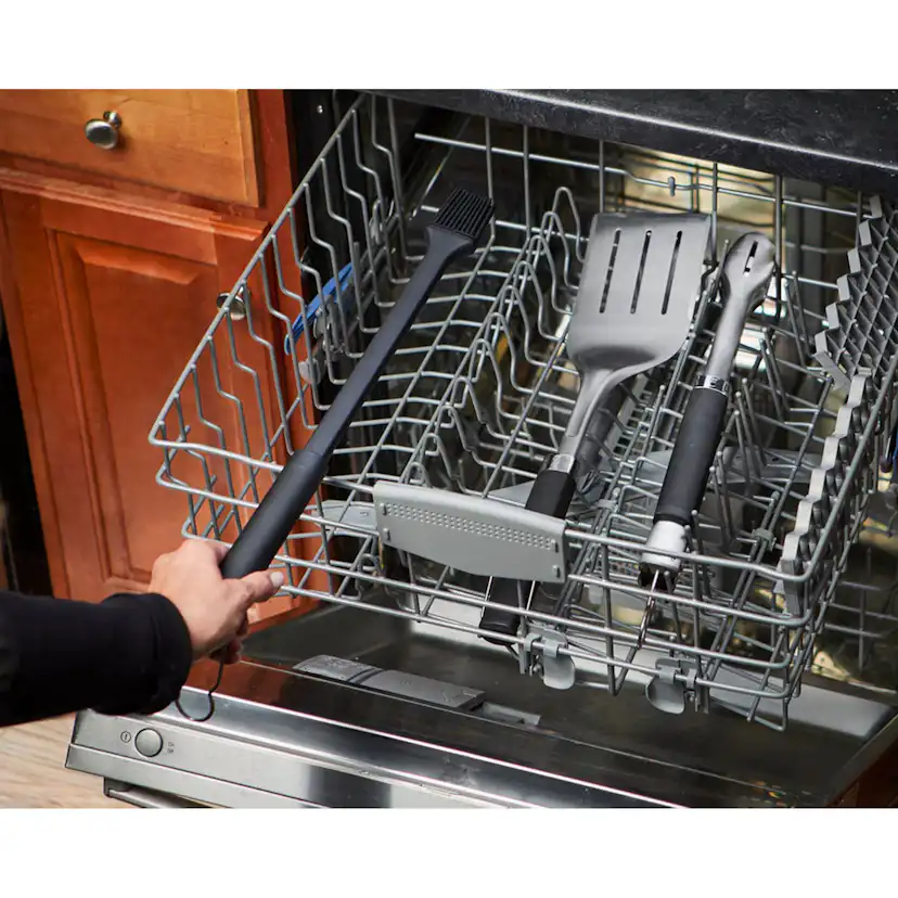 Redskapsset Weber Precision 3-delar: Grillspade, Tång & Pensel