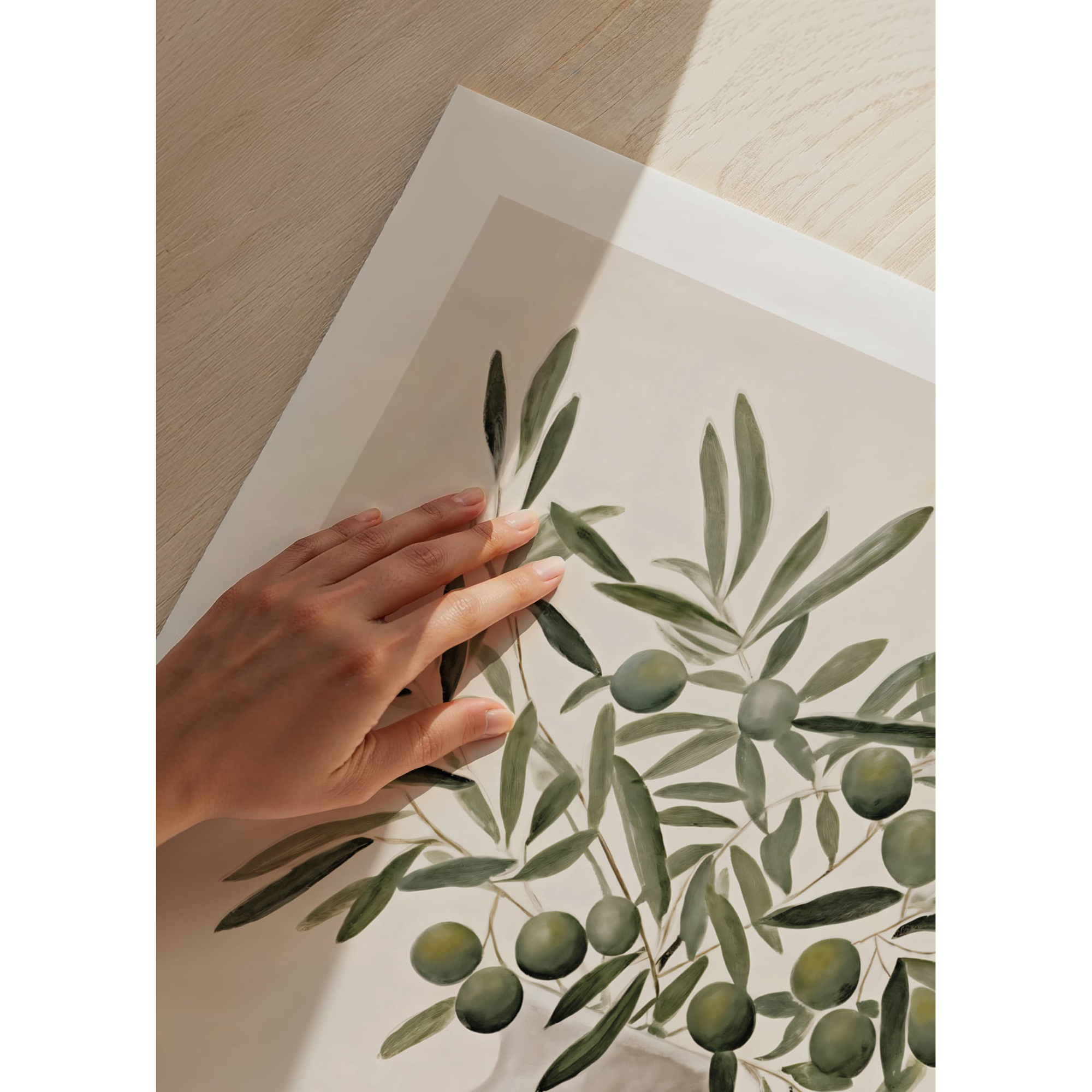 Poster Gallerix Olives In Vase