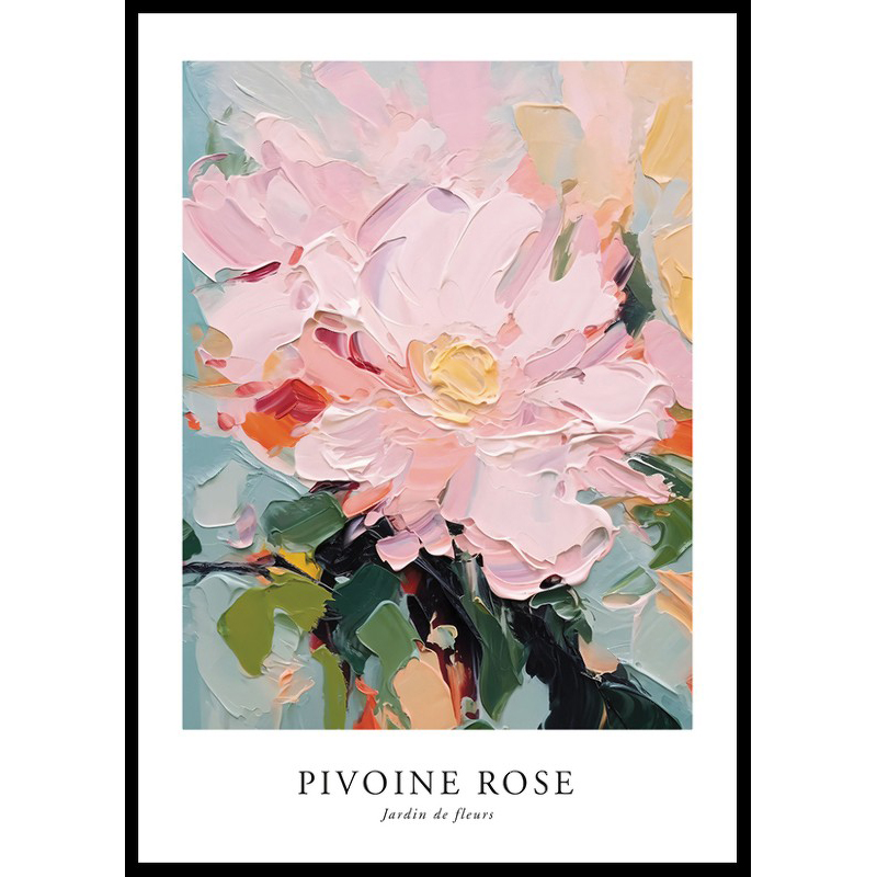 Poster Gallerix Pivoine Rose